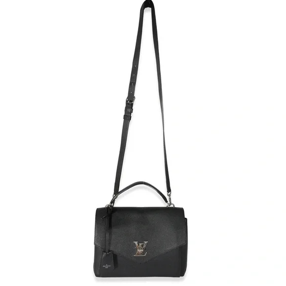 LOUIS VUITTON Soft Calfskin My Lockme Top Handle in Black - Picture 2 of 15